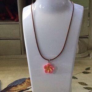 Plumeria Blossom? Medallion Necklace
